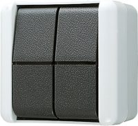 Bild vom Produkt: Jung Wippschalter 10AX 250V Doppel Wechsler 809 W