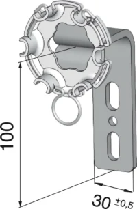 Bild vom Produkt: Somfy Antriebslager 60mm gekröpft 9763607