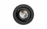 SG LEUCHTEN LED-Einbaustrahler 7W Konverter GYRO 901233 dimmbar 1LED schwarz 2000-2800K weiß