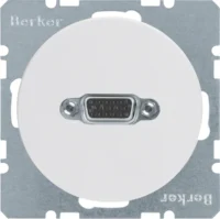 Berker VGA Steckdose pows/gl mit Schraubliftklemmen 3315412089