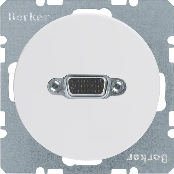 Berker Berker VGA Steckdose pows/gl mit Schraubliftklemmen 3315412089
