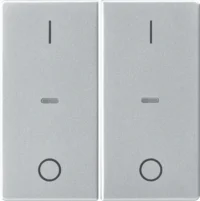 Berker Abdeckung Tastsensor-Modul 2-fach aluminium 80962321