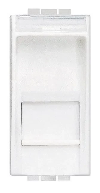 Legrand BTicino N4279C6F LivingLight Datendose RJ45 geschaltet Kategorie5e FTP werkzeuglos Weiß