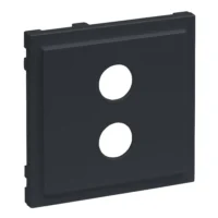 Legrand 765478 SEANO Abdeckung Lautsprecher 1-fach m.4 mm-Buchse Anthrazit