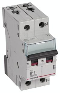 Legrand 403372 TX3 LS-Schalter B 16A 1-polig+N 6kA 230VAC 2TE