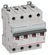 Legrand 409536 DX3 LS-Schalter D 32A 4-polig 10kA 400VAC 4TE