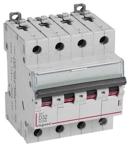 Legrand Legrand 409536 DX3 LS-Schalter D 32A 4-polig 10kA 400VAC 4TE