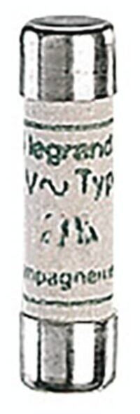 Legrand 012006 Zylindersicherung aM 6A 8,5x31,5 träge 400VAC 20kA ohne Kennmelder