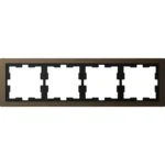 Merten Rahmen 4 fach moccamet D-Life Metall MEG4040-6552