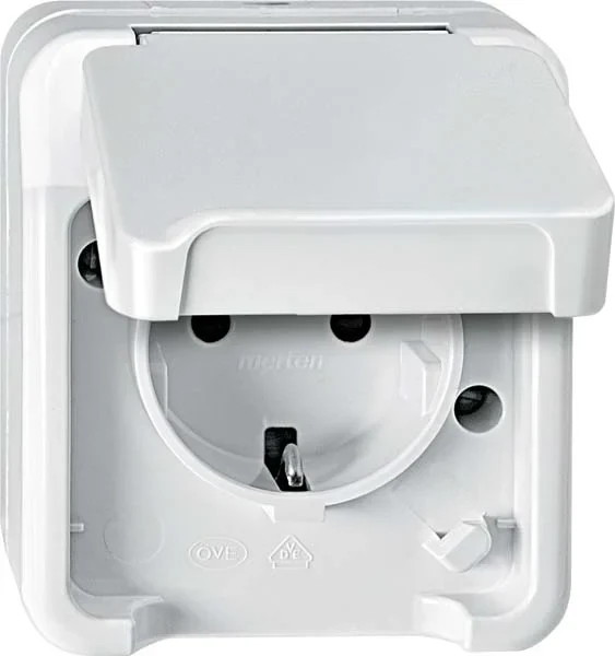 Merten Merten SCHUKO-Steckdose lichtgrau MEG2300-8029