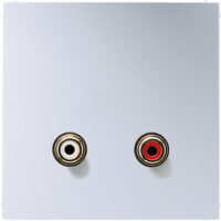 Jung Multimedia-Anschluss alu Cinch Audio/Tragring MA AL 1021