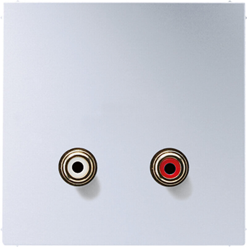 Jung Jung Multimedia-Anschluss alu Cinch Audio/Tragring MA AL 1021