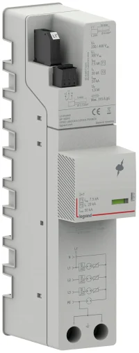 Legrand 412457 Kombiableiter SaS T1+T2 IIMP 7,5kA TT/TNS Fernmeldek.+Spannung.