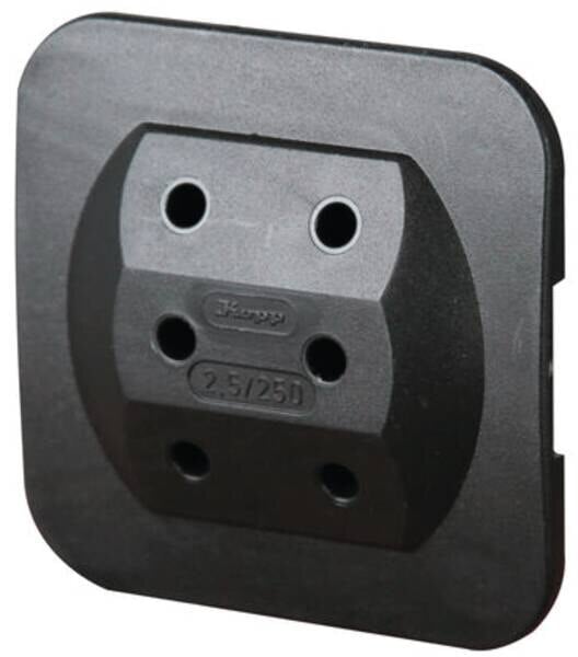 Kopp Kopp 174905008 Euro-Adapter Anschluss 3x2,5A 250V schwarz