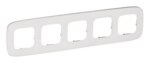 Legrand 755545 Rahmen 5-fach Valena Allure Weiß Glass Echtglas