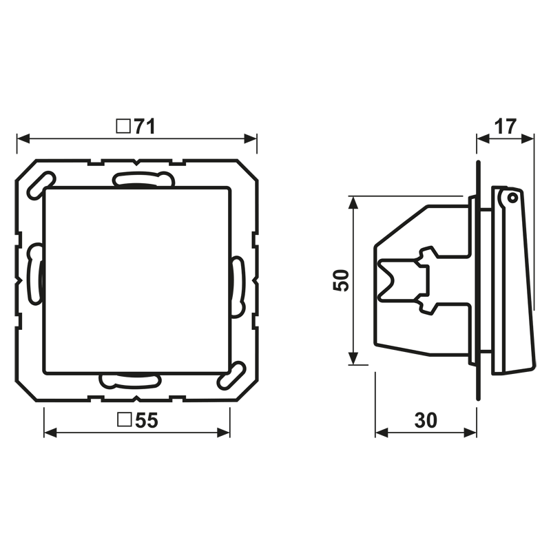 Jung Jung SCHUKO-Steckdose 16A 250V Klappdeckel A 1520 KIKL WW