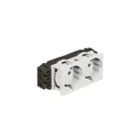 Legrand 278602L 2xSchuko Steckdose erhöht Berührungsschutz Mosaic ultraweiß