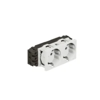 Legrand 278602L 2xSchuko Steckdose erhöht Berührungsschutz Mosaic ultraweiß