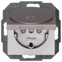 Kopp 940147089 Schutzkontaktsteckdose KS 1-fach 16A 250V Athenis stahl