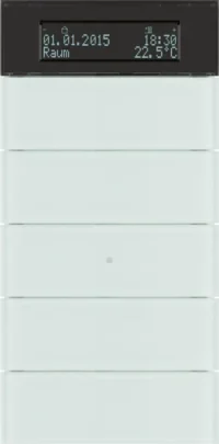 Berker Tastsensor 5-fach Glas polarweiß 75665590