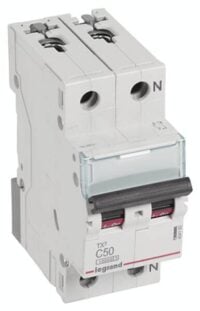 Legrand 404193 TX3 LS-Schalter C 50A 1-polig+N 10kA 230VAC 2TE