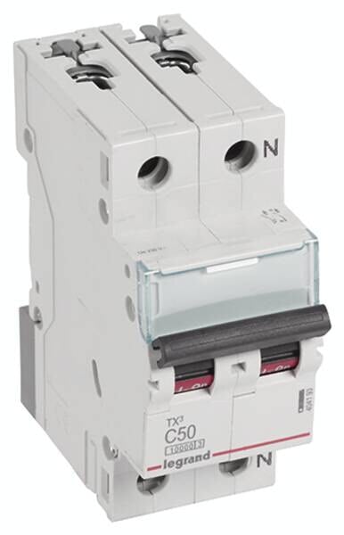 Legrand Legrand 404193 TX3 LS-Schalter C 50A 1-polig+N 10kA 230VAC 2TE