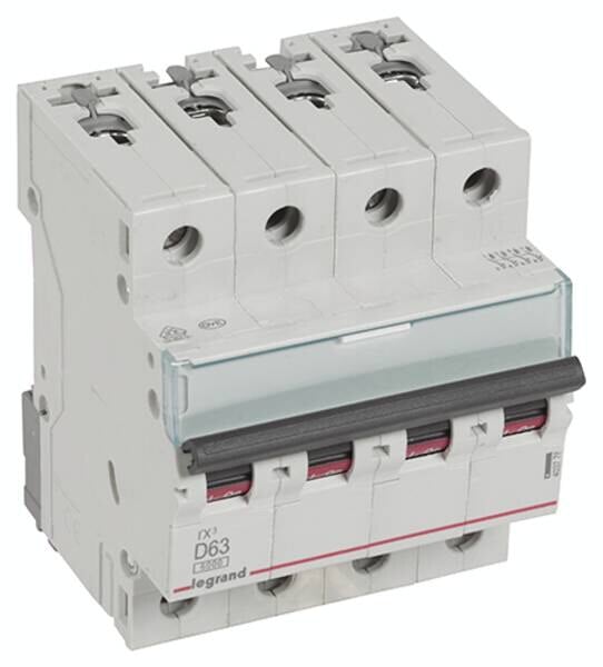 Legrand 403778 TX3 LS-Schalter D 63A 4-polig 6kA 400VAC 4TE