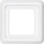 Berker Rahmen 1-fach pws/gl mit Dichtung IP44 132809