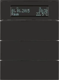 Berker Tastsensor 3-fach Glas schwarz 75663592