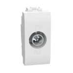 Bticino N4202DN LivingLight TV-Dose für End- und Einzelanschluss 1M Weiß