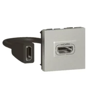 Legrand 079279L HDMI 2.0 Anschluss- einheit vorverdr. Mosaic Aluminium