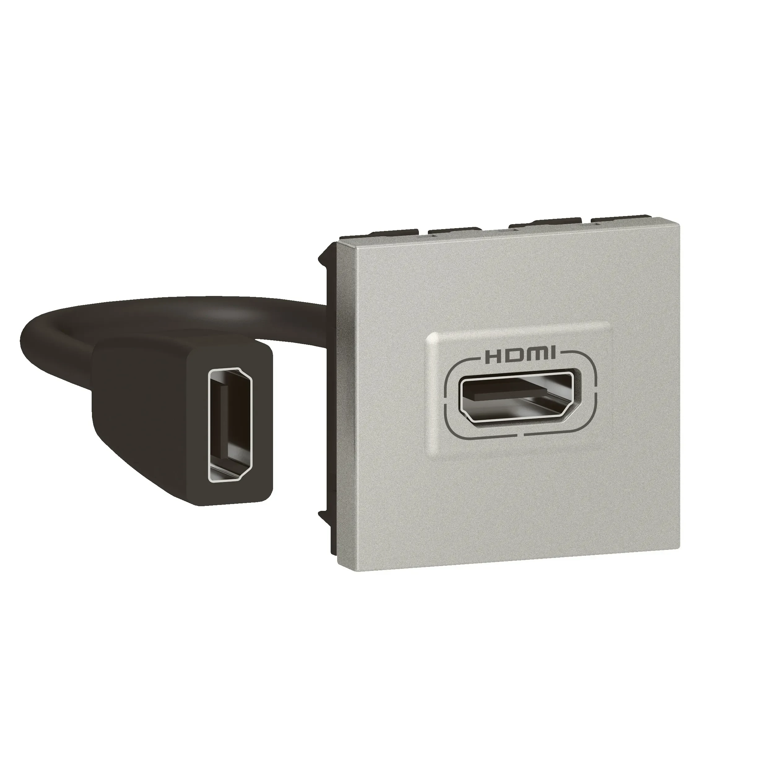 Legrand Legrand 079279L HDMI 2.0 Anschluss- einheit vorverdr. Mosaic Aluminium
