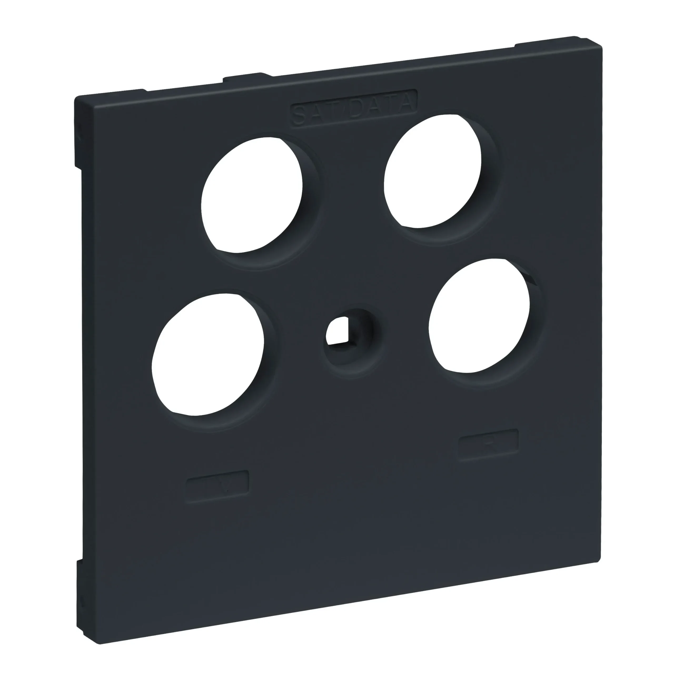 Legrand Legrand 765457 SEANO Abdeckung TV-R-SAT-SAT für Fremdfabrikate Anthrazit