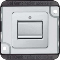 Merten Aus/Wechsel-Kontr.schalter 1-polig, mattsilber MEG3106-7060
