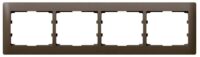 Legrand 771204 Rahmen 4-fach waagerecht Galea dark bronze
