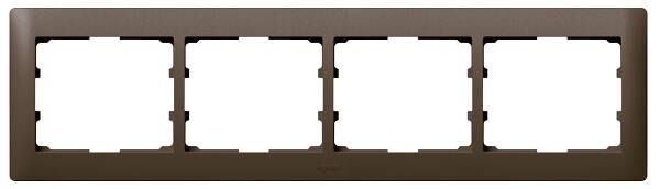 Legrand Legrand 771204 Rahmen 4-fach waagerecht Galea dark bronze