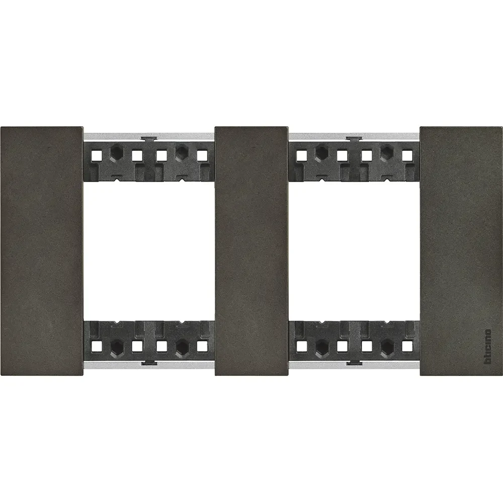 Legrand BTicino KA4802M2NG LivingNow Abdeck- rahmen 2x2-modulig in Farbausführung Space