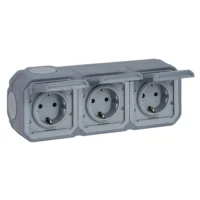 Legrand 069743L Plexo New FRAP 3-fach vorverdrahtete SSDO horizontal SL EB