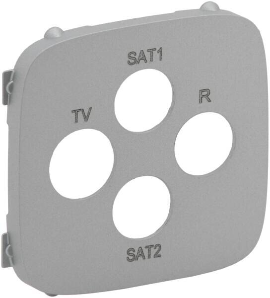 Legrand Legrand 754817 TV-R-SAT-SAT-Abdeckung Valena Allure Aluminium