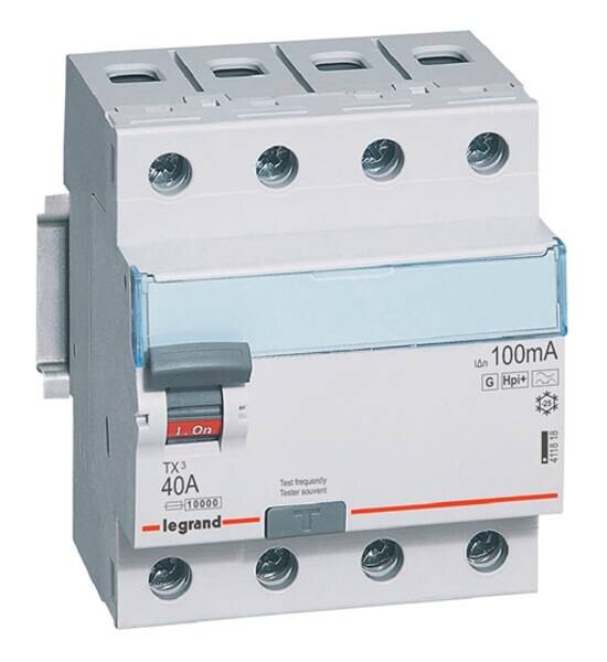 Legrand Legrand 411818 TX3 Fi-Schalter 40A 4-polig 100mA Typ F-G 400VAC 4TE