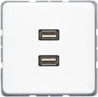 Jung MACD1153WW Einsatz 2xUSB alpinweiß