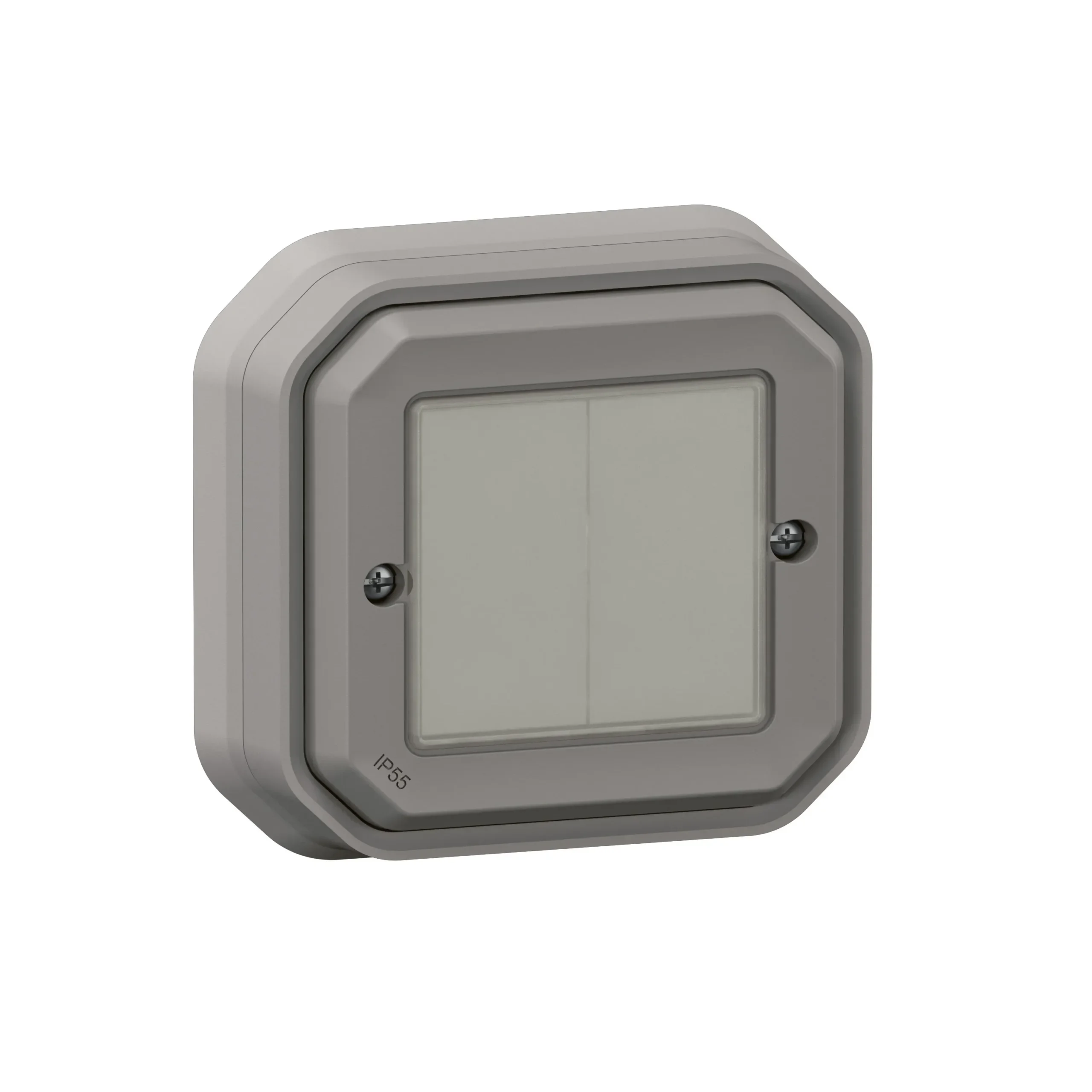 Legrand Legrand 069819L PlexoNew with Netatmo Wandsender Licht 2-fach Grau