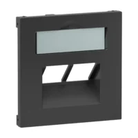 Legrand 765459 SEANO Abdeckung 2x RJ45 f Datendosen Fremdfabrikate Anthrazit