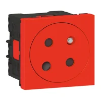 Legrand 278176L Link Steckdose 45° F/B Std codiert erhöht Berührungsschutz Mosaic rot