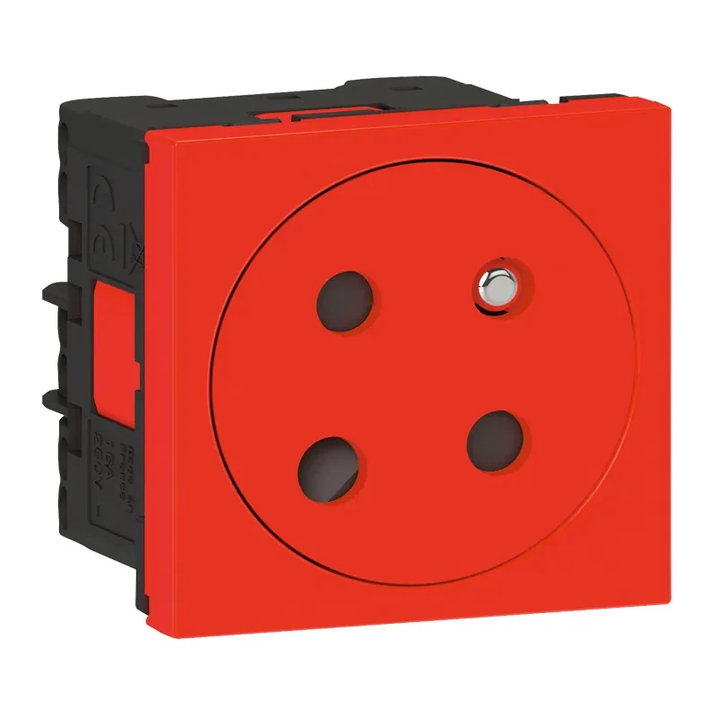 Legrand Legrand 278176L Link Steckdose 45° F/B Std codiert erhöht Berührungsschutz Mosaic rot