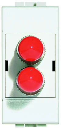 BTicino N4268ST Glasfasersteckdose für ST Fiberoptik-Stecker duplex 1M Weiß