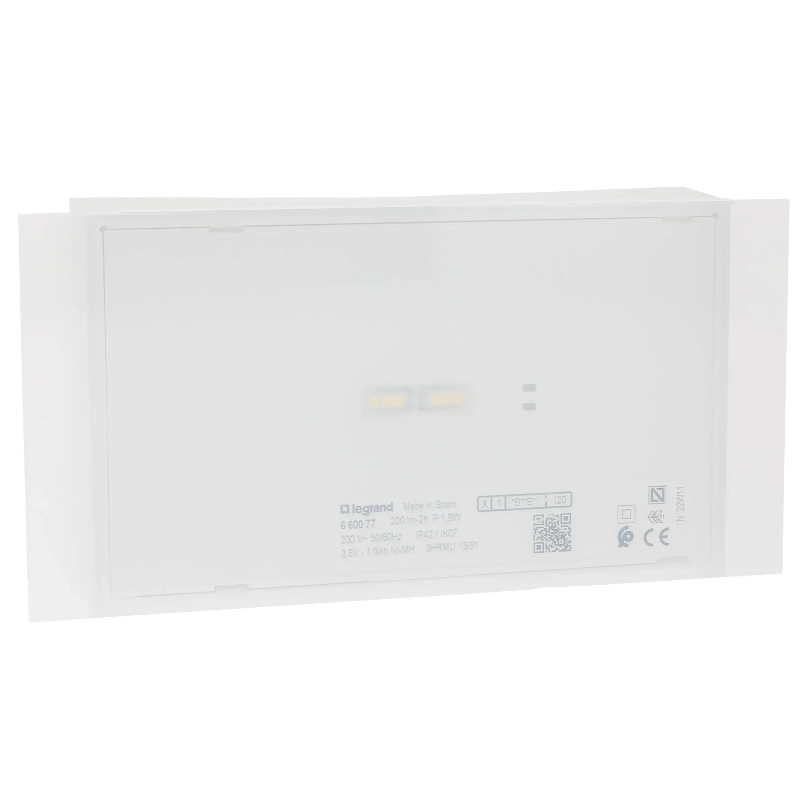Legrand Legrand 660140 X-Light 180 160 Lumen 1 h Dauer & Bereitschaft IP42 Autotest