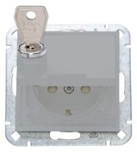 Kopp 951534003 HK07-Schutzkontakt-Steckdose Klappdeckel