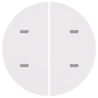 Berker 75162869 Tast-Abdeckung 2-fach für Tastsensor R.1/R.3 polarweiß glänzend