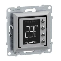 Legrand 765708 Seano MyHome Thermostat m Display mit Abdeckung in der Farbe Al